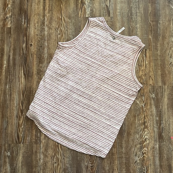 Kuhl Aria Striped Hiking Casual V Neck Tank Top - Picture 7 of 8